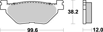 Sbs Brakepads Sintered rear
