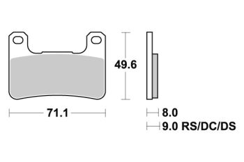 Sbs Brakepads Dual Sinter