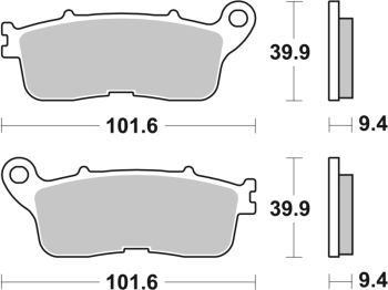 Sbs Brakepads Sintered rear