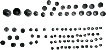 COVERS BOLT 00-06FXST BLK