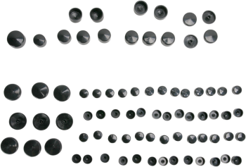 COVERS BOLT 04-22XL BLK