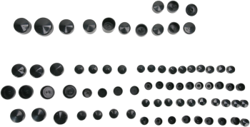 COVERS BOLT 86-03XL BLK