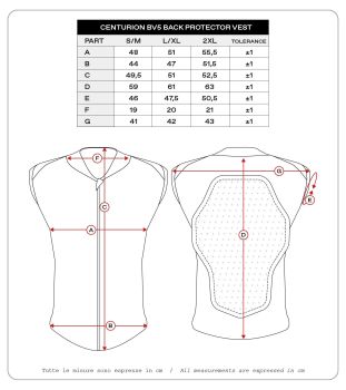 BACK PROTECTOR CENTURION BV5 S