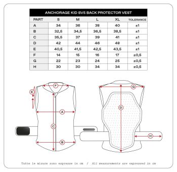 BACK PROTECTOR ANCHORAGE KID S
