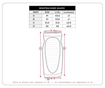 KNEE GUARD UFO SPARTAN L/XL