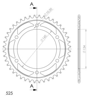 JT rearsprocket 1307.43