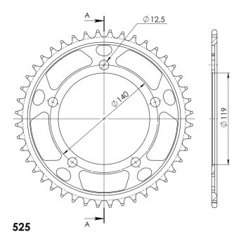 Supersprox / JT Rear sprocket 1790.44