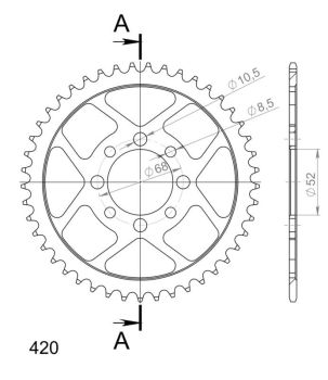 JT rearsprocket 801.41