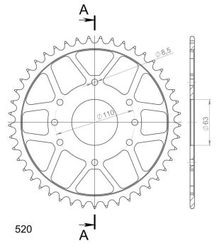 Supersprox Teräs takaratas 890.45