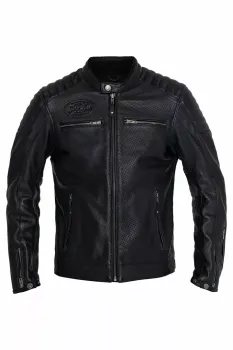 JACKET DEXTER LEATHER BLACK LG