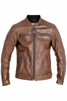 JACKET DEXTER LEATHER BROWN SM