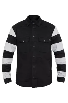 MOTOSHIRT PRISON BLACK/WHITE L