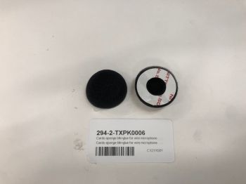 Cardo sponge blk+glue for wire microphone
