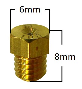 Main Jet, # 90 , Hex small, Fits: Mikuni