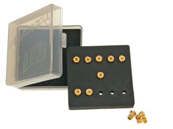 Naraku Main Jet set, M4, #80 - #98 (10 pcs), Fits: Keihin
