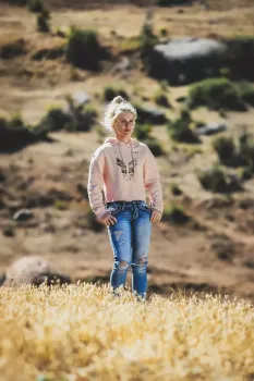 HOODIE WOMEN CROP ICONIC PK XL