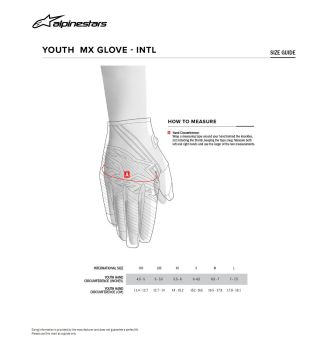 GLOVES YTH FULL BORE V2 BLK/WH