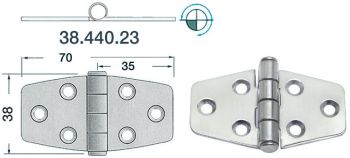 standard hinge 70x38