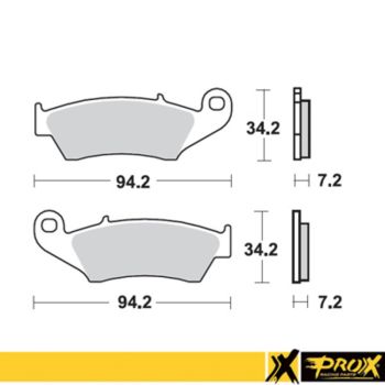 ProX Frontbrake Pad CRF250/450R 02-12 + KX250F/450F 04-12