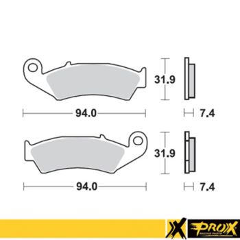 ProX Frontbrake Pad CR125/250/500 87-94