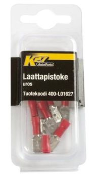 JUHTMEOTSIK PUN 6,3 MM, 10TK, ISANE