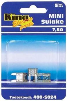 AUTOKAITSE MINI 7,5A 5 TK