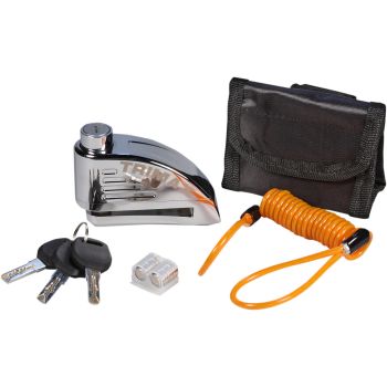 LOCK DISC CHROM ALRM 10MM