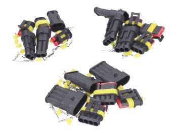electrical wiring repair / connector kit waterproof 3x 2-, 3- and 4-pin