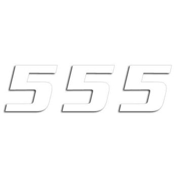 NUMBER #5 16x20CM WH