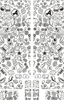 FORK DECAL BK ICON GLOSS