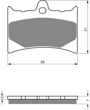 GOLDFREN Brake Pads 019 Ceramic Carbon AD