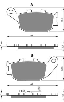 GOLDFREN Brake Pads 155 Ceramic carbon S3
