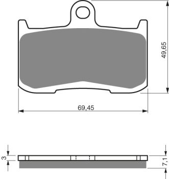 GOLDFREN Brake Pads 207 Ceramic Carbon S3