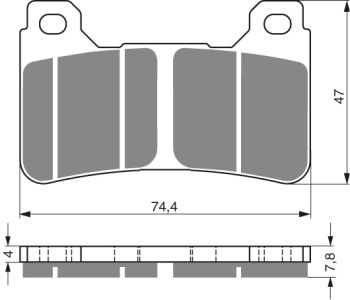GOLDFREN Brake Pads 214 Ceramic carbon AD