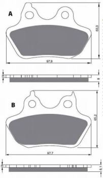 GOLDFREN Brake pads 244 Ceramic Carbon S3