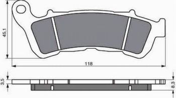 GOLDFREN Brake Pads 257 Ceramic Carbon S3