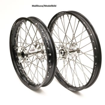 REX WHEELS 21-1,60 YZF250 / YZF450 14-.. BLACK RIM/SILVER HUB 22MM
