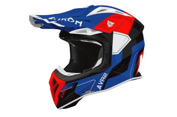 Airoh Helmet Aviator Ace 2 Shield Blue/Red gloss L