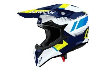 Airoh Helmet Wraaap Vision Yellow/Blue gloss S