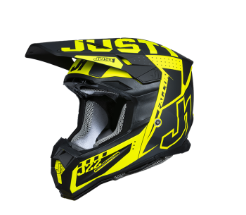 Just1 Helmet J-22 F Falcon Titanium/Black/Fluo Yellow
