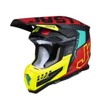 Just1 Helmet J-22 F Falcon Fluo Red/Yellow/Black