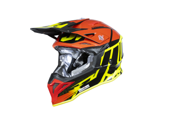 Just1 Helmet J-39 Poseidon Fluo Yellow/Red Black