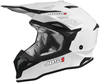 Just1 Helmet J-39 Solid White Gloss