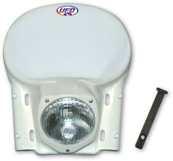 UFO Framlampa veteran MX/Enduro 78-88 vit