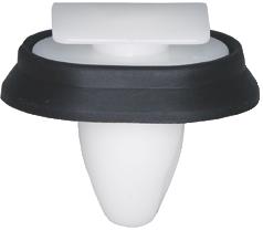 Keretüübel Ø 8,0 MM NATURAL WITH RUBBER SEAL BLACK. 16Tk.