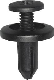 Plasttüübel-kruvi Ø 6,2 - 7,0 MM PA 6 BLACK. 20Tk.