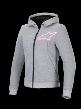 Alpinestars Hoodie Woman Chrome v2 Gray/Pink S