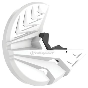 Polisport Disk with bottom fork prot Honda CRF450R(10-14) white/black