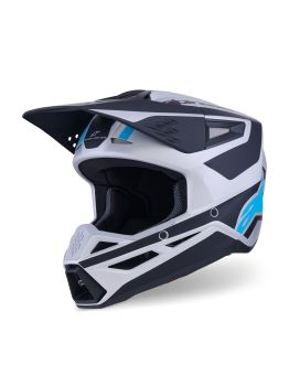 Alpinestars Helmet S-M3 Heat Silver/Blue/Black L