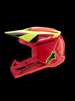 Alpinestars Helmet SM3 Youth Fray Red/Yellow Fluo/Black YS 48-49cm